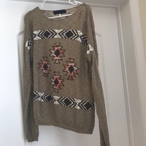 Oversized Tribal Sweater